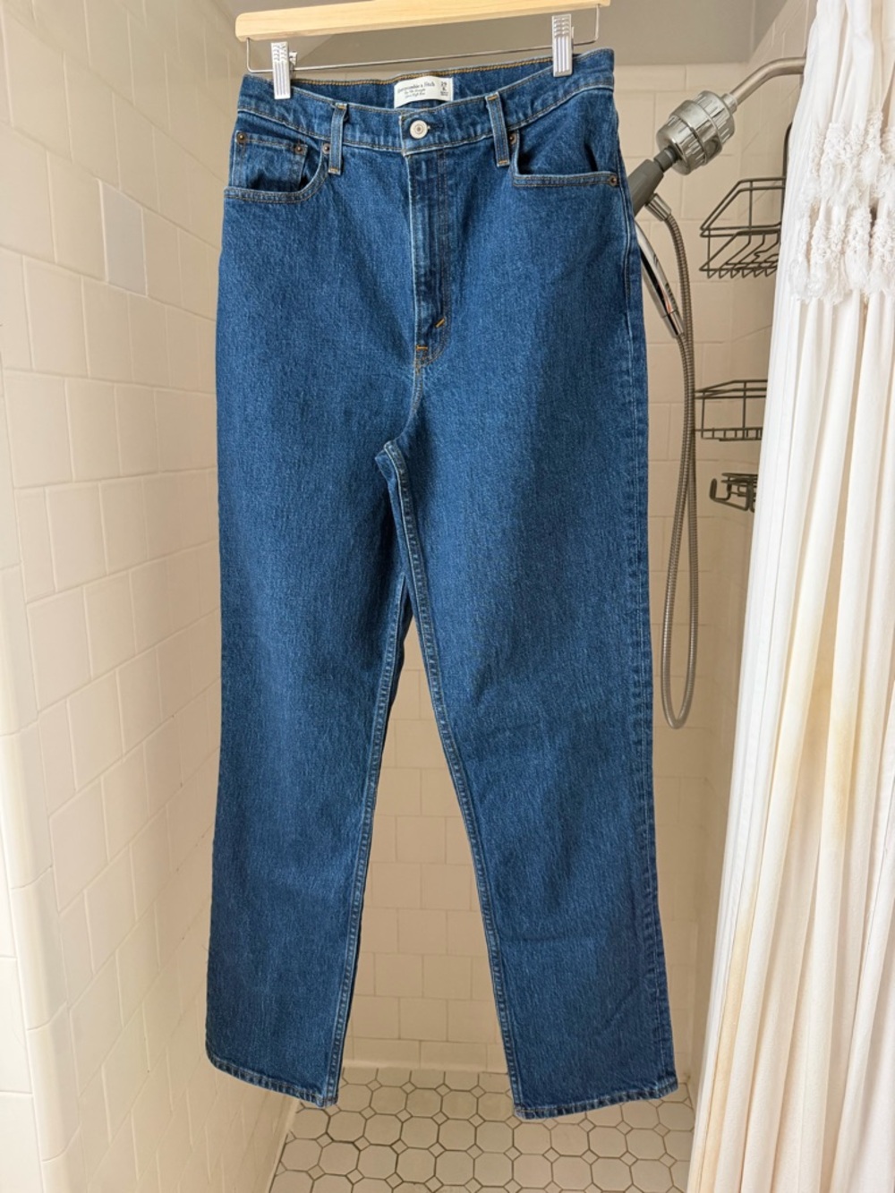 Abercrombie & Fitch 90s straight ultra high rise CURVY jean